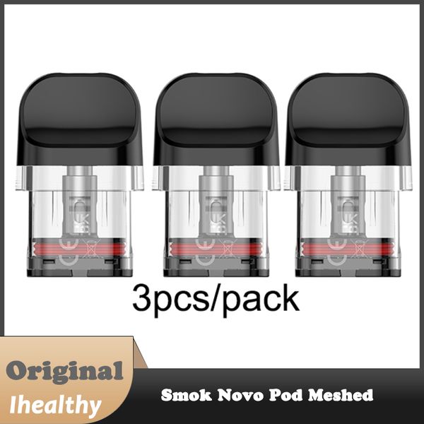 Smok Novo Pod Malha Com 0.6ohm 0.8ohm 1.0ohm 2ml Cartucho À Prova de Vazamento de Enchimento Superior Duplo Sistema de Anéis de Silicone Para Kit Propod GT