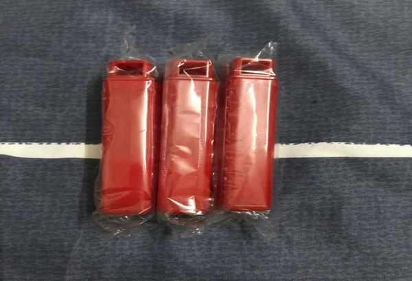 Escova de dentes vermelha limpador de língua dentadura kit de viagem escova de dentes feita na china 5821946