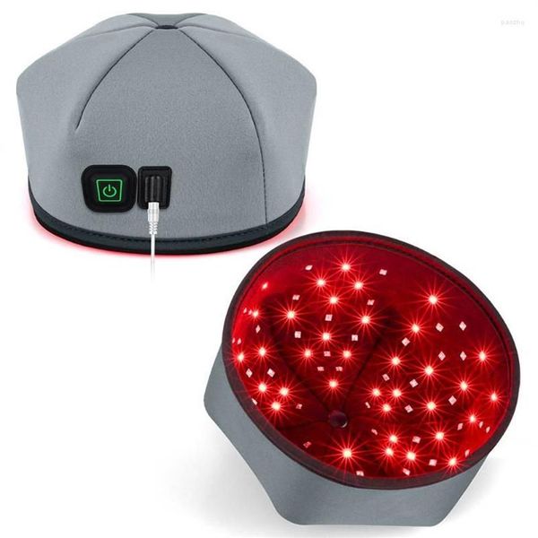 Massaggiatori elettrici Dispositivi per terapia della luce rossa Cura del cappello per la crescita dei capelli a LED Alleviare il dolore alla testa Macchina per il trattamento della ricrescitaElectric251e