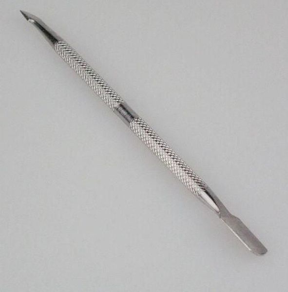 Empurrador de cutícula de metal redondo, aço inoxidável, profissional, colher sênior, 10 peças, limpador de unhas, manicure, pedicare, tts07, 123 mm2666374