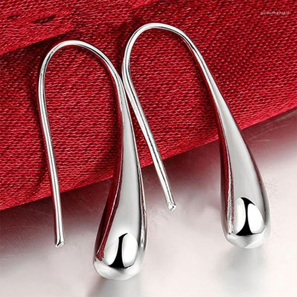 Dangle Earrings Silver Color Water Drop For Women Stainless Steel Teardrop 2023 Trendy Aesthetic Jewelry Party Gifts