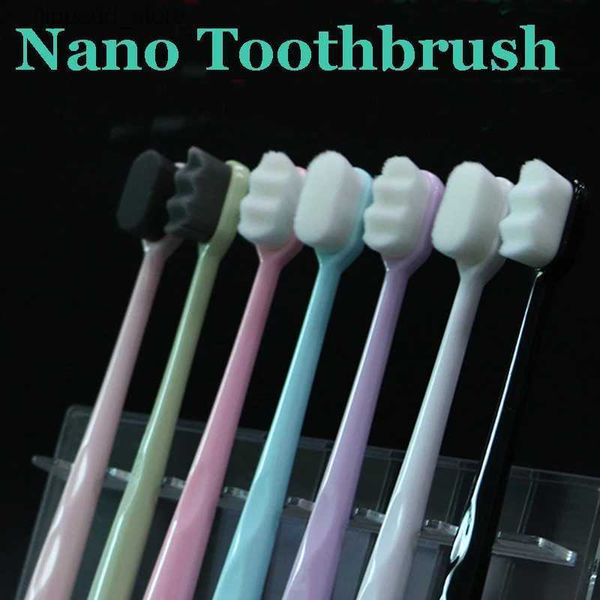 Zahnbürste Ultrafeines weiches Haar Umweltfreundliche Zahnbürste Tragbare Reisezahnbürste mit Box Weiche Faser-Nano-Zahnbürste Mundhygienepflege Q231117