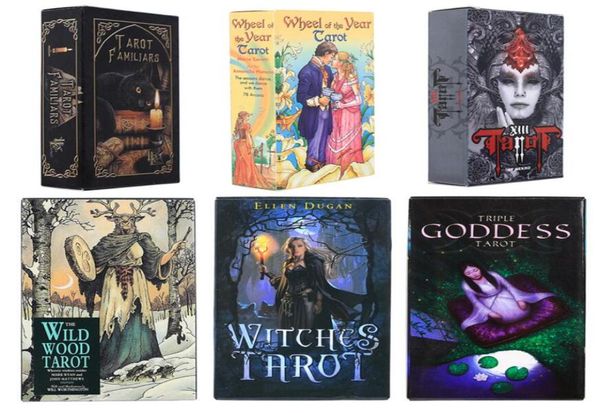 Klassische Tarots Witch Rider Smith Waite Shadowscapes Wild Tarot Deck Brettspielkarten mit bunter Box Englische Version Geschenk8684328