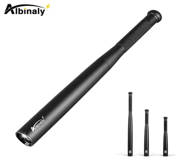 Torce elettriche Mazza da baseball Torcia a LED Torcia impermeabile Super Bright Baton in lega di alluminio per emergenza e autodifesa3669674