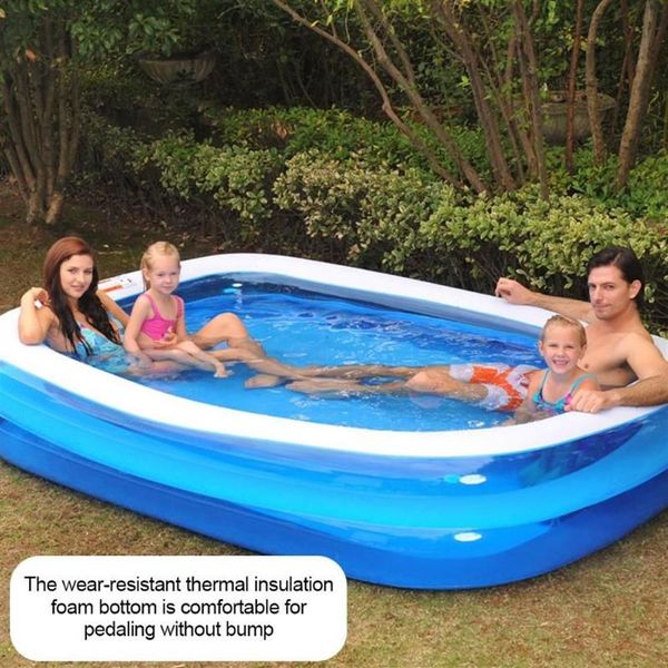 Piscina gonfiabile Piscina per adulti Piscina per bambini Vasca da bagno Piscina per interni all'aperto Casa per la casa Bambino Resistente all'usura Spessore292x