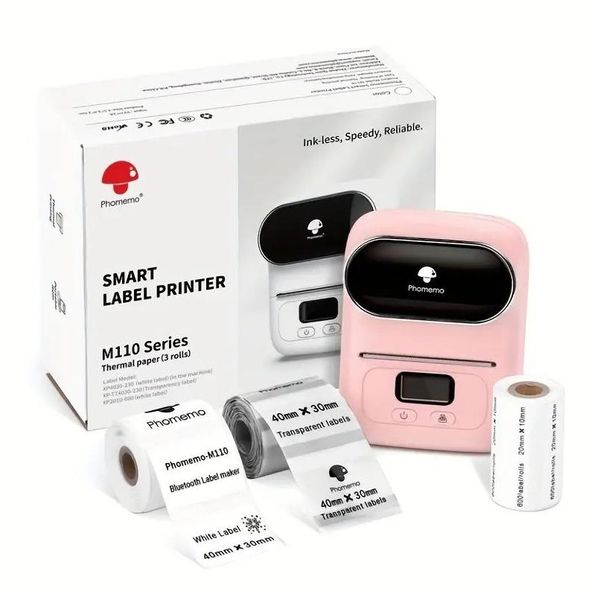Le stampanti migliorano l'efficienza dell'etichettatura aziendale con la suite M110 Label Maker - Telefoni PC compatibili Computer per consegna a domicilio Rete Dhx1B