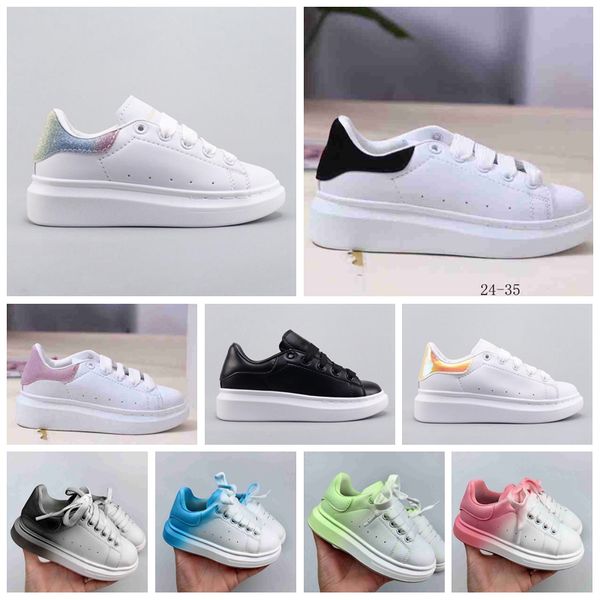 2023 unisex vendendo designer crianças sapatos sonho azul única cinta outsized sneaker sola de borracha macia couro de bezerro rendas até treinadores calçados esportivos ao ar livre sapatos