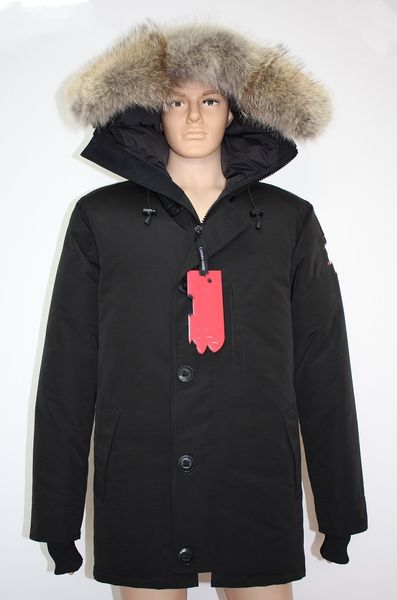 Winter Herren Daunenjacken Chateau Red Label Parka Echter Waschbär mit Kapuze Pelzkragen Mantel Daunen Dicke warme Parkas Rot Winter Outlet Outdoor Sport Parkas