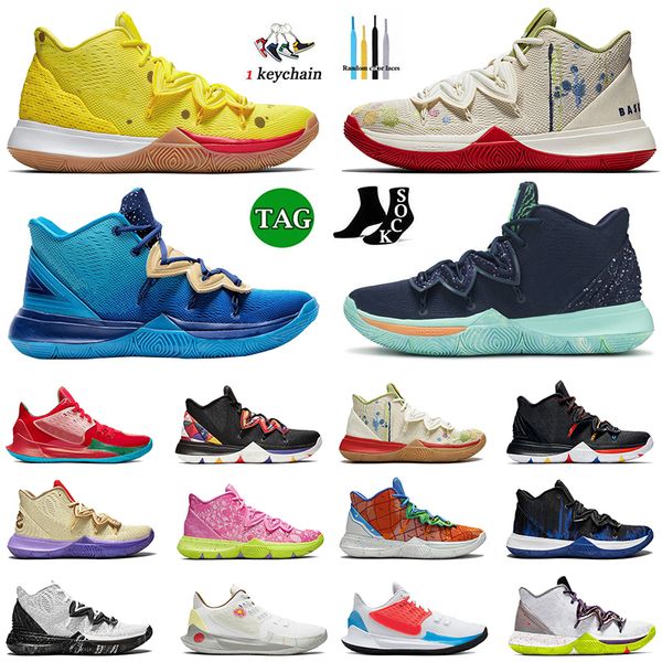 Designer masculino Low Kyrie 5 Sapatos de basquete Big Size 12 biscoitos e creme amigos Pineapple House Friends Ter um dia Mamba Kyries Mulheres OG tênis