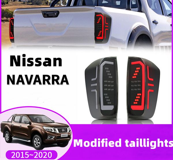 Luzes traseiras de estilo de carro para Nissan Navara 20 15-20 20 Luz traseira de freio LED Light Light Dynamic Turn Signal Lights