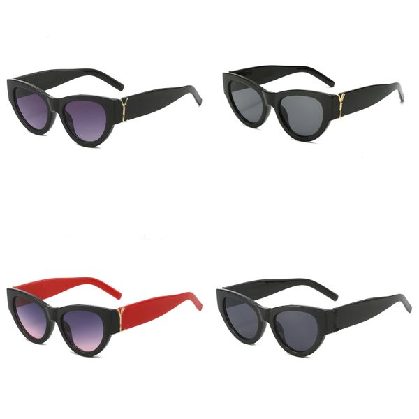 Modedesigner-Brille, Katzenauge, polarisierte Sonnenbrille für Damen, vergoldete, silberne Buchstaben, Luxus-Sonnenbrille, Damen-Designer, einfarbig, Schwarz, Weiß, FA09