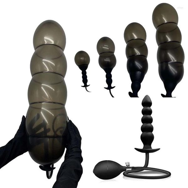 Giocattoli del sesso per coppie diametro di espansione 14 cm dildo gonfiabile spina anale massaggio prostatico colonna in silicone enorme BuPlug dilatatore del culo