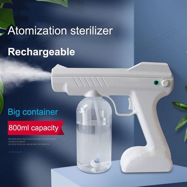 Handheld-Akku-Nano-Sprühgerät, Kaltvernebler-Maschinensprühgerät, desinfizierendes Nebelgerät-Spray, Desinfektion, Anion-Blaulicht-Nanometer-Spray2165
