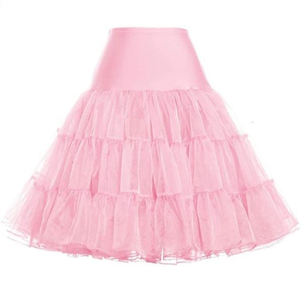 Gonne Gonne in tulle Moda donna Gonna tutu a pieghe a vita alta Retro Vintage Sottoveste Crinolina Sottogonna Faldas Gonna donna saia 230417