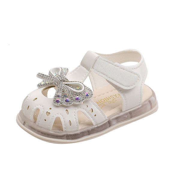 Sandali Estate 0-36m nati Scarpe da bambina Sandali per bambini Scarpe da bambina 1 anno Sandali per bambini Ragazze Scarpe da principessa con fiocco Primi camminatori 230417