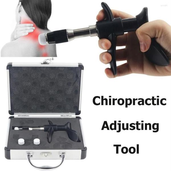 Strumento di regolazione chiropratica manuale Pistola per massaggiatore per terapia di attivazione correttiva portatile per il rilassamento del massaggio muscolare del corpo2979