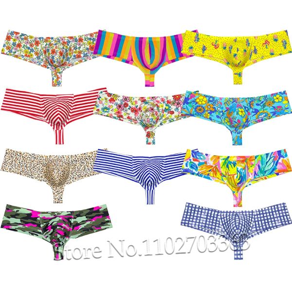 Slip da uomo Boxer bikini brasiliano Intimo Enhance Pouch Hipster Stretch Spandex Trunks Boxer