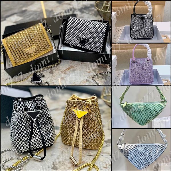 Moda feminina diamante mini corrente moeda bolsa carteiras saco cosmético bolsa de ombro sacola