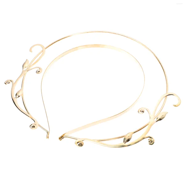 Cluster Ringe Kopfschmuck Stirnband Göttin Griechisch Gold Brauthaar Hochzeit Frauen Kopfschmuck Haarband Mary Accessoires Spike Golden Style Forest