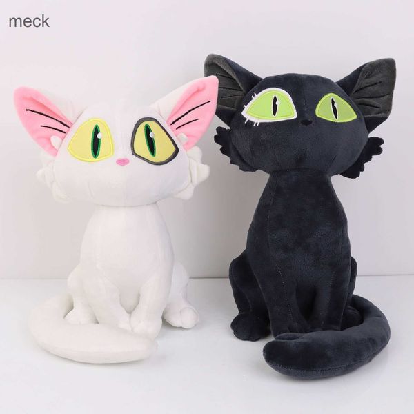 Animais de pelúcia de pelúcia 28 cm Suzume No Tojimari Plush Toy Daijin Cat e Sadaijin Black Cat Plushie Goll de boneca de animais de pelúcia macia para crianças bebês para crianças