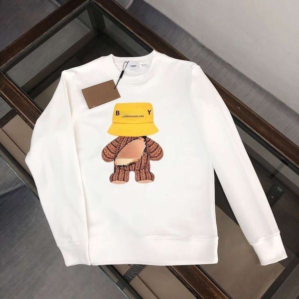 Tb Bear Bedrucktes Sweatshirt Herren Rundhals-Hoodie Burb Designer-Pullover Männer Frauen Pullover Bby Langarm-T-Shirt Asiatische europäische Größe reiner Baumwollstoff