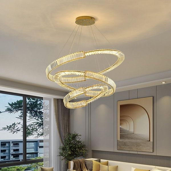 Neue Design Kristall LED Anhänger Kronleuchter Wohnzimmer Schlafzimmer Küche Insel Hotel Runde Eisen Haus Dekor Factory Outlet Lampe