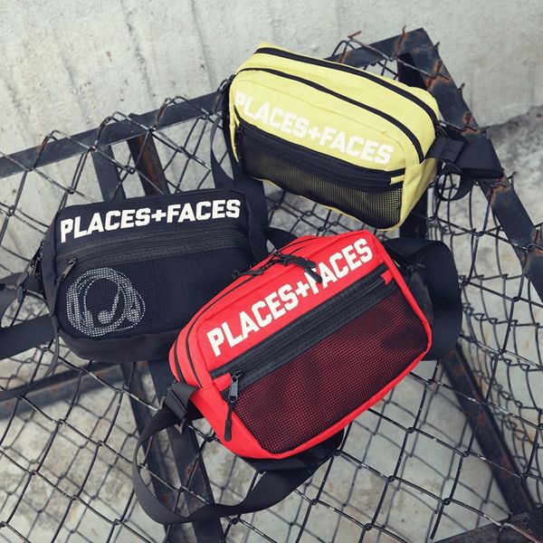 Womens coloca faces bolsas de câmera reflexiva de texina de nylon rapper crossbody satchel bolsas mensageiras