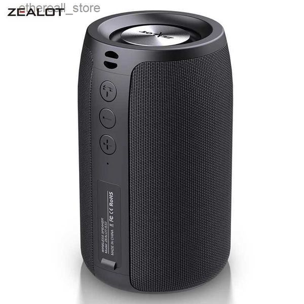 Altoparlanti per telefoni cellulari Zealot S32 Altoparlante Bluetooth portatile Bass Subwoofer wireless Potente cassa di risonanza impermeabile Supporto TF TWS USB Flash Drive Q231117