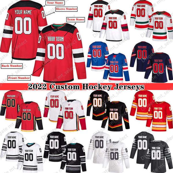 Hot personalizado hockey''nHl'' Jersey para Homens Mulheres Juventude S-5XL Números de nome bordados autênticos - Projete seu próprio hockey''nHl'' jerseys