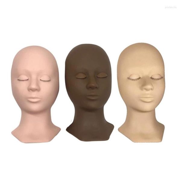 FALSO TREINAMENTO DE SILICONE TREINAMENTO DE SILICONE MANNECHIN CABEÇA DE ELELIDAS REMOVÍVEIS PARA ARFREGAR MAIXAÇÃO DE MAIXAÇÃO DO CAMPOLHA DE ENESTIMENTO MODEL