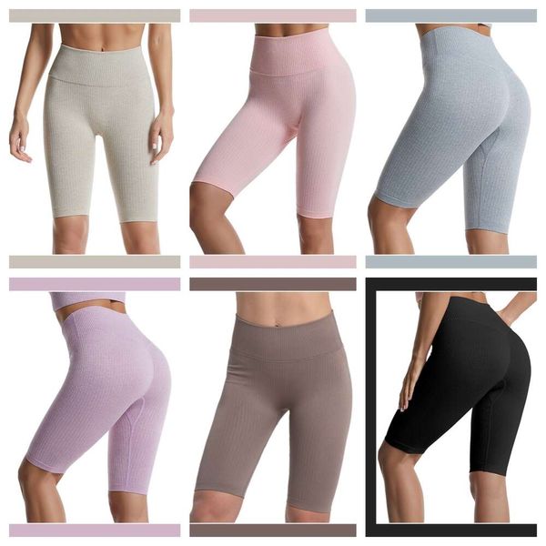 Lu Lu Align Lemon Yoga Outfit Legging Sport Push UpTights Mulheres Sportswear Mulher Frete Grátis Ginásio Treino Sem Costura Ribbed Biker Shorts Fitness Tights Jogger