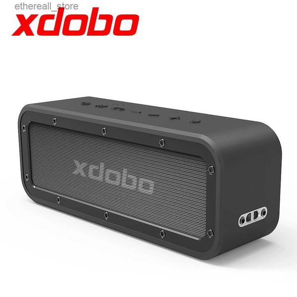 Alto-falantes de telefone celular XDobo 50W de alta potência Bluetooth portátil sem fio subwoofer à prova d'água alto-falante 360 estéreo surround TWS TF alto-falante caixa de som Q231117