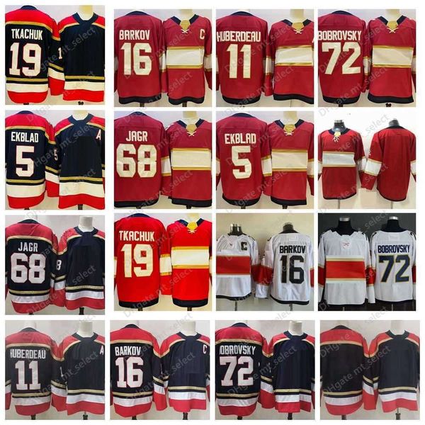 2021 Reverse Retro 16 Aleksander Barkov Hockey''nHl'' Trikots 5 Aaron Ekblad 72 Sergei Bobrovsky 68 Jaromir Jagr Marineblau genäht 19 Matthew