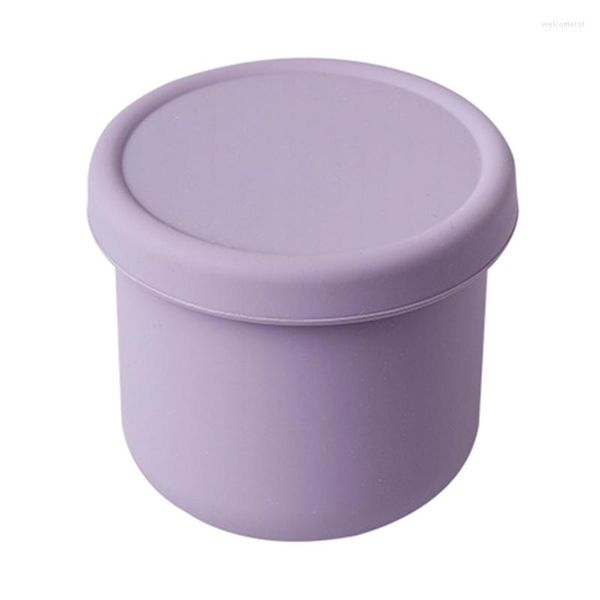 Set di stoviglie in silicone Bento Box Accessori Piccoli e grandi 2 misure Rosa Viola Giallo 3 colori tra cui scegliere Scatole per il pranzo