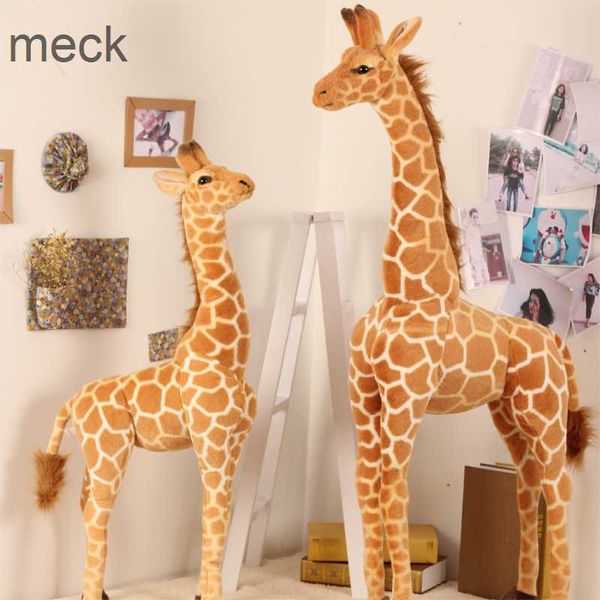 Gefüllte Plüschtiere 50-120 cm Riesige Real Life Giraffe Plüschtiere Hochwertige Kuscheltiere Puppen Weiche Kinder Kinder Baby Geburtstagsgeschenk Raumdekoration