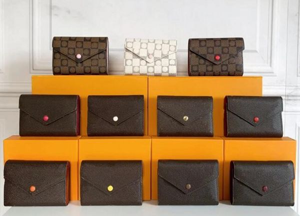 Designer de luxo couro genuíno dobra carteiras curtas bonito moeda bolsa mulheres titular do cartão de crédito bolsa mulher espelho qualidade longa carteira bolsas ombro embreagem saco senhora