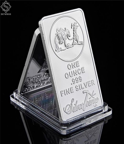 1 oz Towne Mint Silver Bar American Prospector US Union Craft Metal Coin Collectible Value6491776
