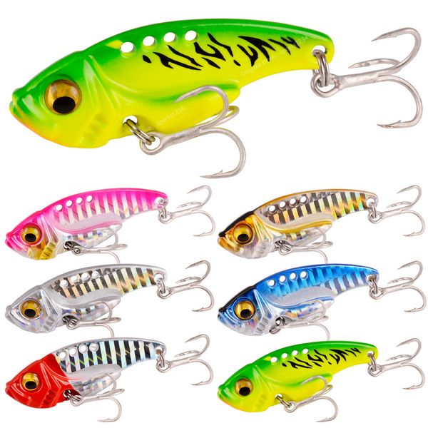 6pcs metal vibt lâmina isca de pesca isca giratória isca vibração de vibração artificial de pesca marinho de mergulho isca de mergulho isca de pesca de pesca de alta qualidade esportes