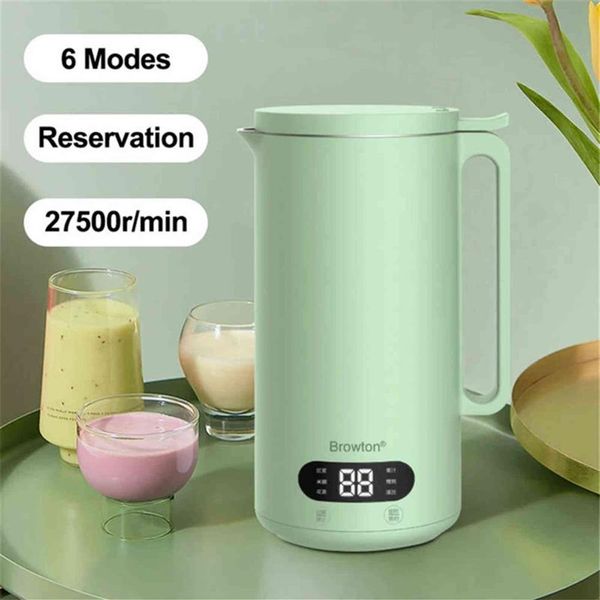 350ml 400W Mini Soya Süt Makinesi Soya Süt Taşınır Soya Fasulyesi Süt Make Paslanmaz Çelik Milkshake Meyve Makası Blender H1103240N