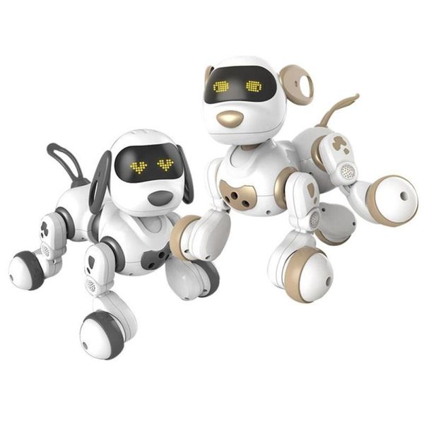 Freeshipping Giocattolo intelligente per cani robot telecomandato che parla passeggiata interattiva simpatico cucciolo elettronico modello animale domestico giocattoli regalo per chi Pouq