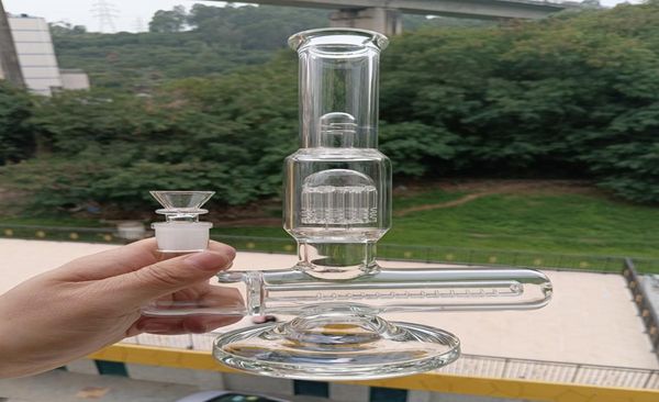 Narghilè Bong in vetro trasparente con Perc diffuso in linea da 12 pollici con braccio ad albero Dab Rig Shisha per fumare5495903