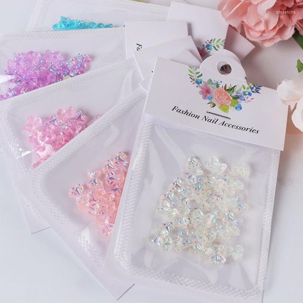 Decorazioni per le nail art orsi perle in gomma ciondoli colorati di strass gemme per decorazioni per sacchetti di abbigliamento