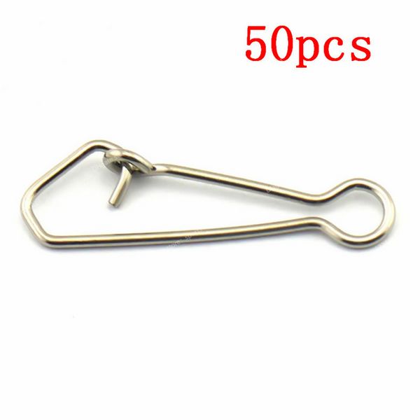 50pcs Paslanmaz çelik balıkçılık döngü kancalı enstantane balıkçılık kanca hattı konnektörü deniz döner haddeleme snap 000/00/0/1/2/3/4/5/6 fishingfishhooks