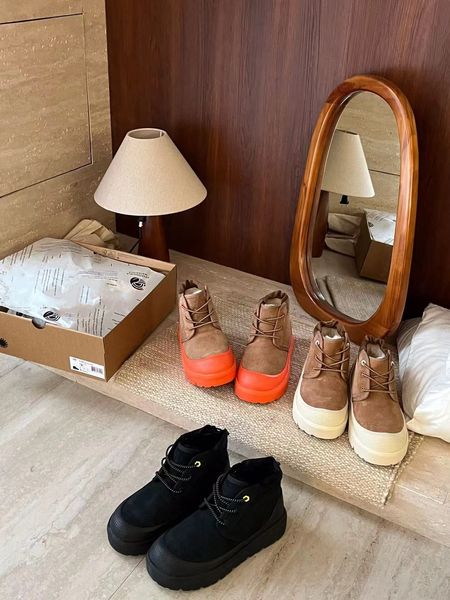 Designer Austrália Neumel Tempo Híbrido Chinelos Alto Top Baixo Bota Preto Castanha Laranja Castanha Whitecap Botas de Neve Homens Mulheres Botas de Inverno