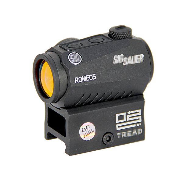 Sig Romeo5 Red Dot Scope 1x20mm Compact 2 MOA Reflex Sight Hunting Riflescope com 20mm High Low Rail Mount