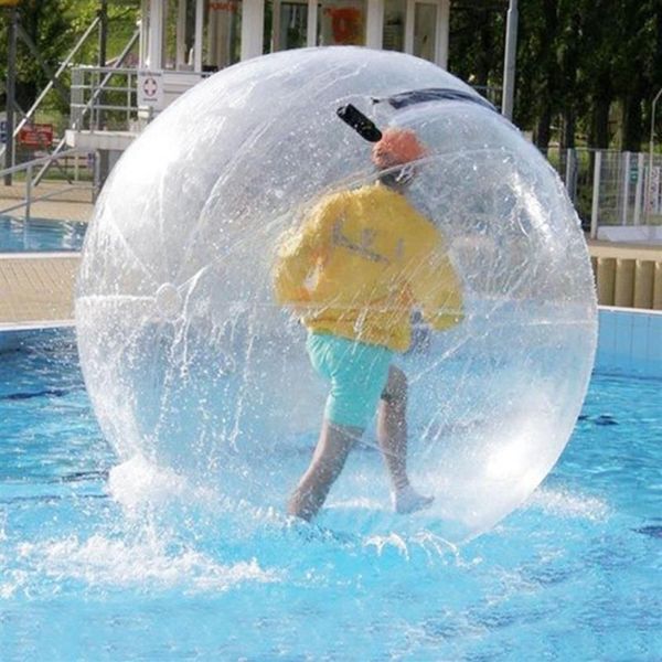 OutdoorToy 1/5m Palla da passeggio in acqua Ballo gonfiabile in PVC con cerniera normale di importazione per giocattoli galleggianti per piscina Balls257i