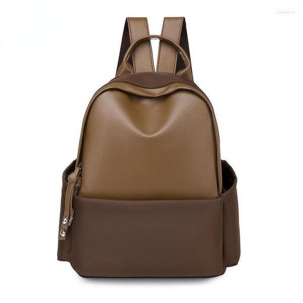 Schultaschen Oxford Tuch PU Nähte Designer Hochwertiger weicher Rucksack Einfache Mode Schultasche Lässige Reisetasche Frauen Rucksäcke