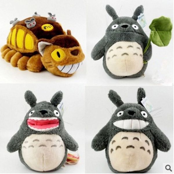 Best-seller miyazaki totoro ônibus boneca de boneca cinza cinza Totoro Plush Toy Dolls para enviar crianças meninos e meninas Toys presentes de aniversário