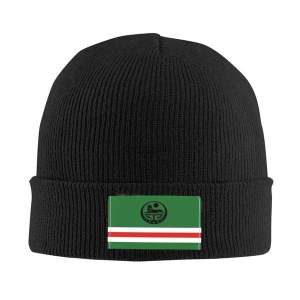 Beanie/Kafatası Kapakları Çeçen Borz Borz Kafataları Beanies Caps Unisex Kış Sıcak Örgü Şapka Erkek Moda Yetişkin Kurt Kat Kol Bonnet Şapkaları Açık Kayak Kapağı YQ231117