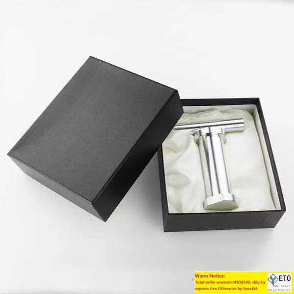 Grande compressor de tabaco de pólen de pólen de ervas prensado de ervas Silver Metal para fumar tabaco com caixa de presente